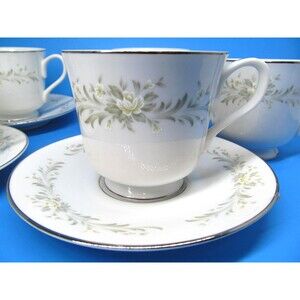 Grace Fine Chins Rhapsody Set Of 6 Cups And 5 Saucers